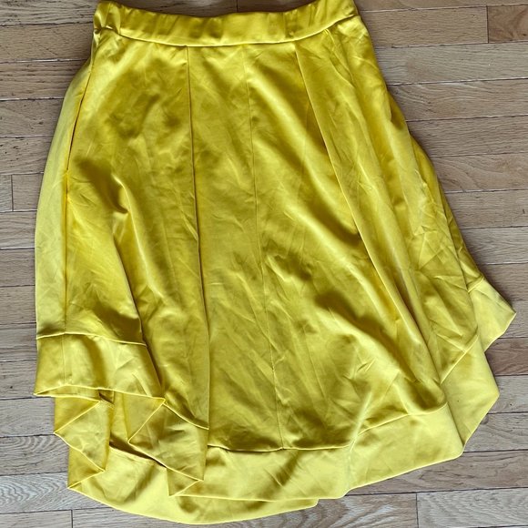 Beautiful Handmade Golden Yellow  Women's Skirt With Pockets - Picture 1 of 7
